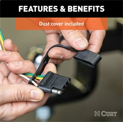 CURT - CURT | Vehicle-Side Custom 4-Pin Trailer Wiring Harness | 56477 - Image 2