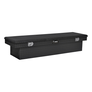 UWS | 72" Matte Black Heavy-Wall Aluminum Truck Tool Box; RigidCore Lid | TBS-72-MB