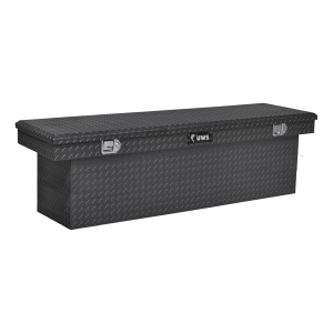 UWS - UWS | Crossover Tool Box (69" Deep Truck Tool Box; Powder-Coated Aluminum) | TBSD-69-BLK - Image 1