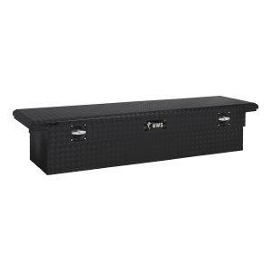 UWS - UWS | Secure Lock Low Profile Truck Tool Box (69" Crossover Tool Box; Powder-Coated Aluminum) | SL-69-LP-MB - Image 1