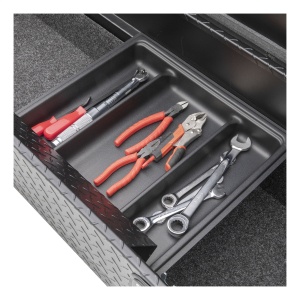 UWS - UWS | Secure Lock Low Profile Truck Tool Box (69" Crossover Tool Box; Powder-Coated Aluminum) | SL-69-LP-MB - Image 9