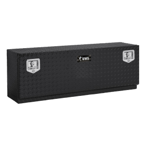 UWS - UWS | Topside Tool Box (60" Single-Door Side Mount Truck Tool Box; Powder-Coated Aluminum) | TBTS-60-BLK - Image 1