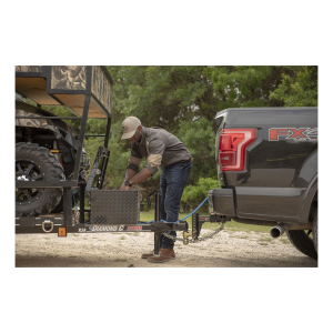 UWS - UWS | Trailer Tool Box (34" Low Profile Tool Box; Powder-Coated Aluminum) | TBV-34-LP-BLK - Image 4